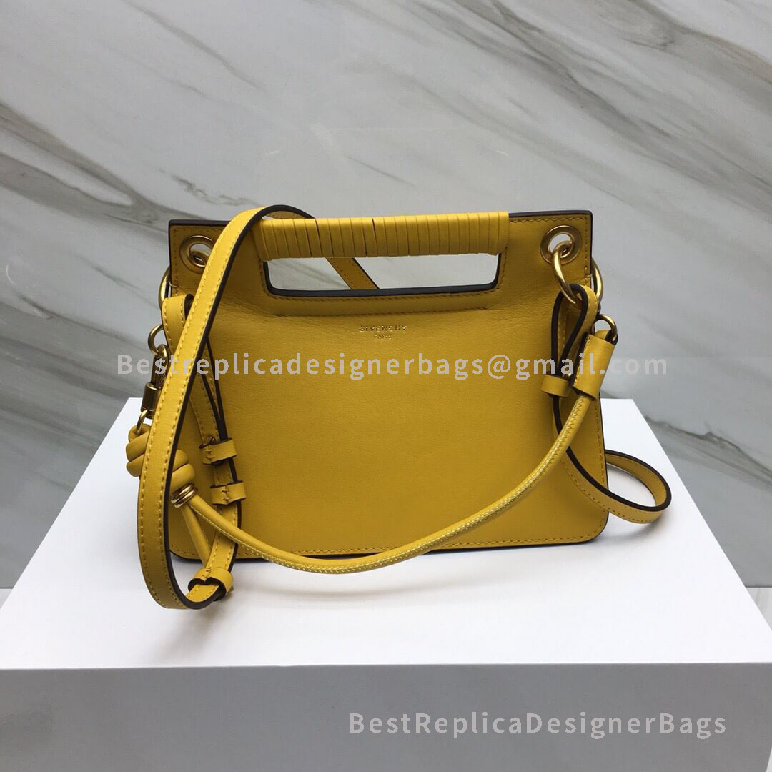 Givenchy Small Whip Bag With Calfskin Contrasting Details Yellow GHW 29931-1